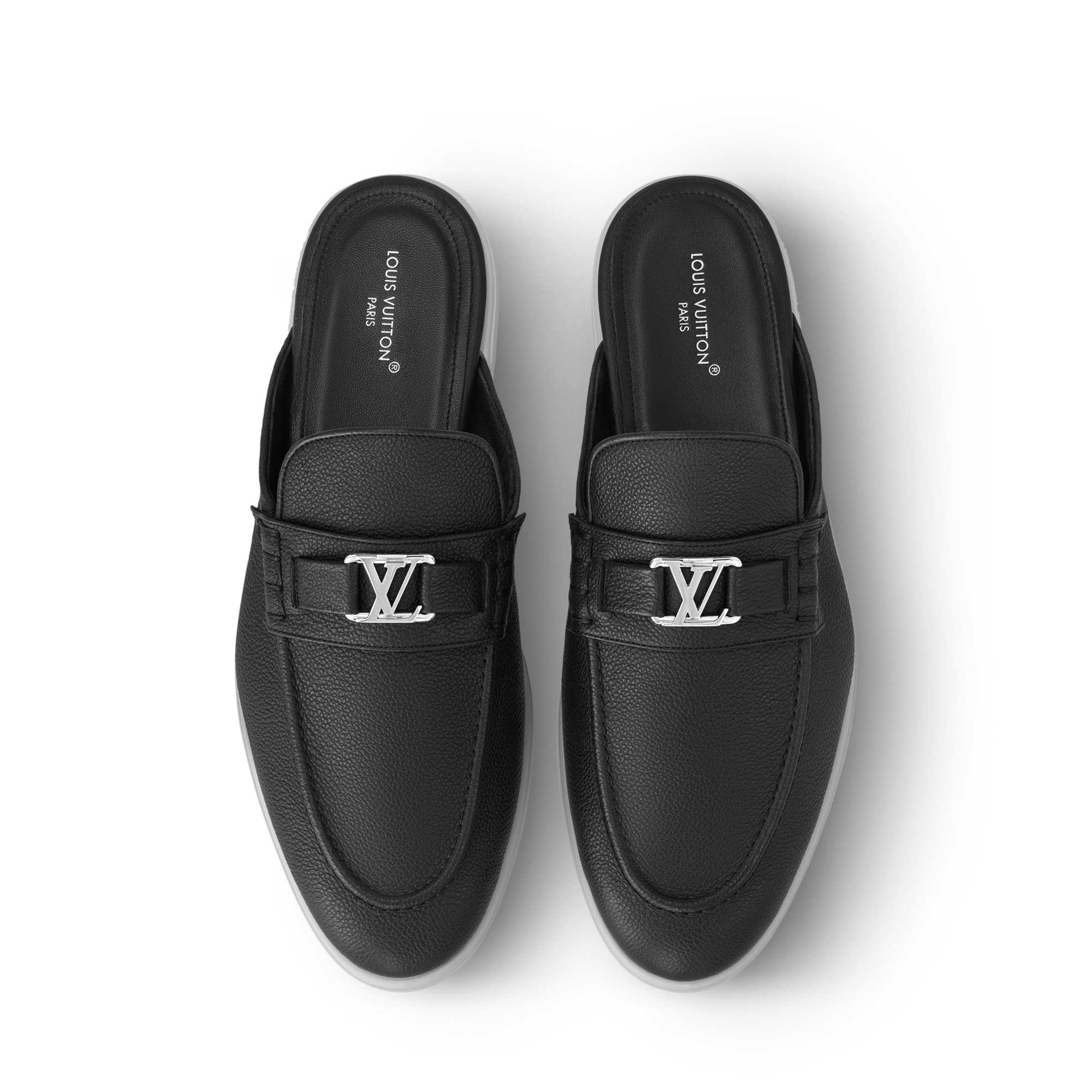 Louis Vuitton ブラック フラットシューズ Estate Open Back Loafer - Shoes | LOUIS VUITTON